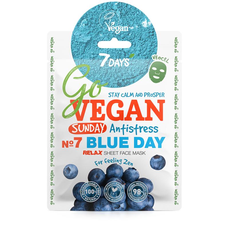7days 7Days Go Vegan Blue Day Μάσκα Ομορφιάς Προσώπου 25gr