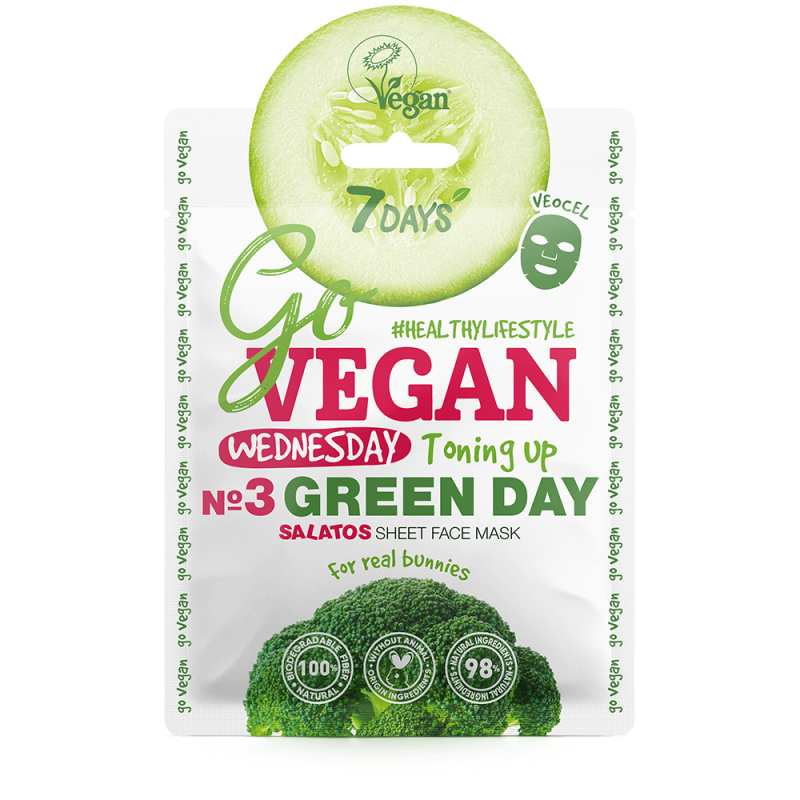 7days 7Days Go Vegan Green Day Μάσκα Ομορφιάς Προσώπου 25gr