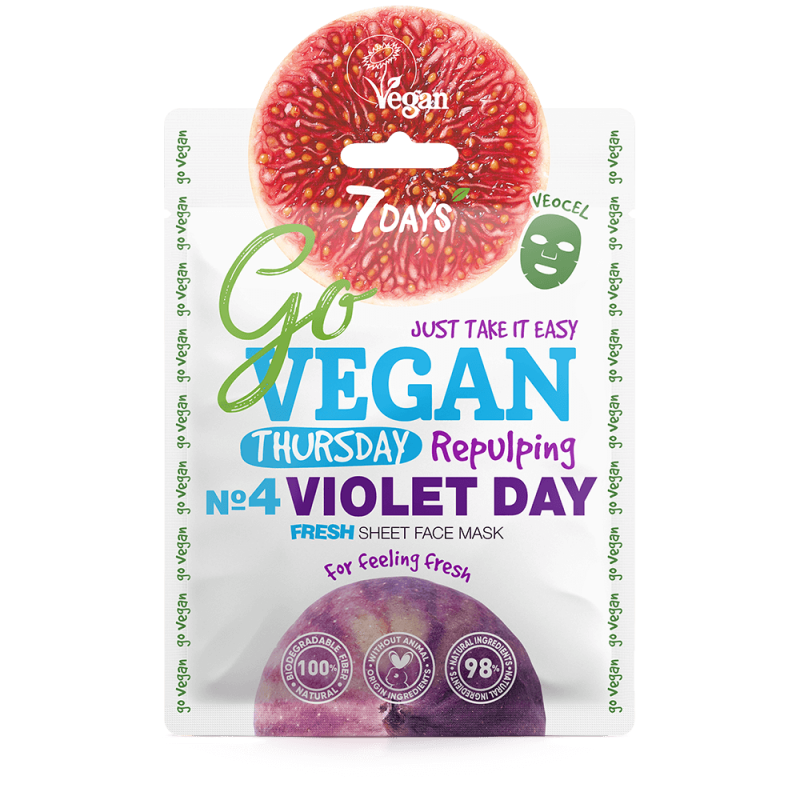 7days 7Days Go Vegan Violet Day Μάσκα Ομορφιάς Προσώπου 25gr