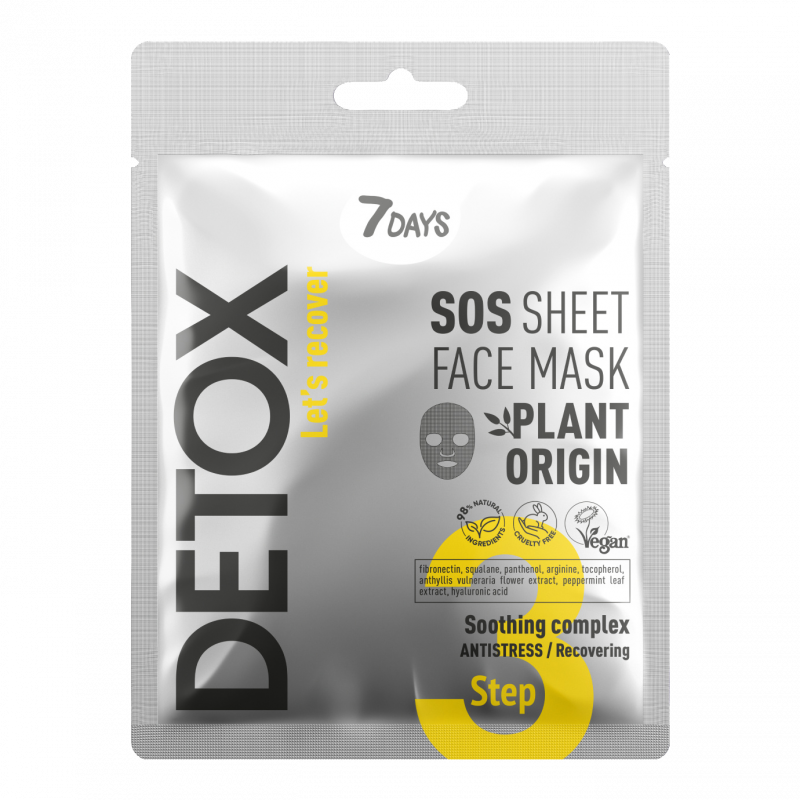 7days 7Days SOS Sheet Face Mask Soothing Complex 25gr 1τμχ