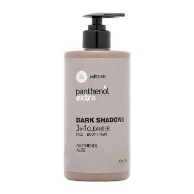 Medisei Panthenol Extra Dark Shadows 3 in 1 Cleanser Face, Body, Hair Καθαριστικό για Πρόσωπο, Σώμα & Μαλλιά, 500ml