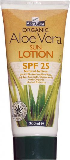 Optima Organic Aloe Vera Sun Protection SPF25 200ml