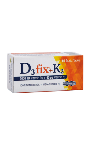 Uni-Pharma D3 Fix 2000IU & K2 60 tabs