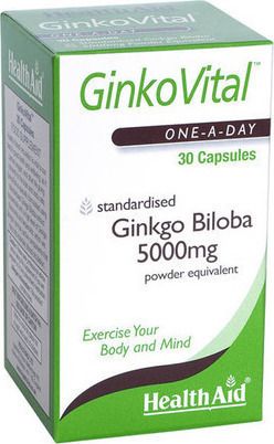 Health Aid GinkoVital Ginkgo Biloba 5000mg 30 Κάψουλες