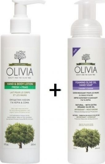  Olivia Set Body Lotion &Lavender Foaming Soap 2x265ml