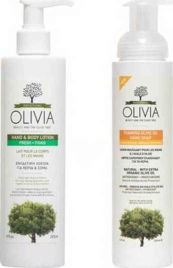 Olivia Set Body Lotion & Lemon Verbena Foaming Soap2x265ml