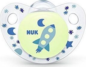 Nuk Trendline Night & Day Πιπίλα Σιλικόνης Από 0 έως 6 μηνών Μπλε Πύραυλος (10.730.118)
