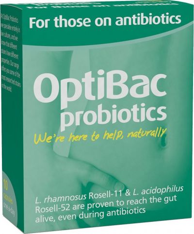 Optibac Probiotics for those on Antibiotics 10 caps