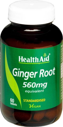 Health Aid Ginger Root 560mg 60 Ταμπλέτες
