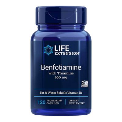 Life Extension Benfotiamine With Thiamine 100mg, 120 Κάψουλες