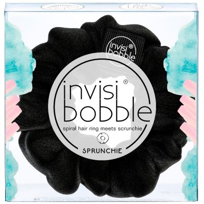 Invisibobble® Sprunchie Spiral Hair Ring Λαστιχάκι Μαλλιών Μαύρο 1τμχ