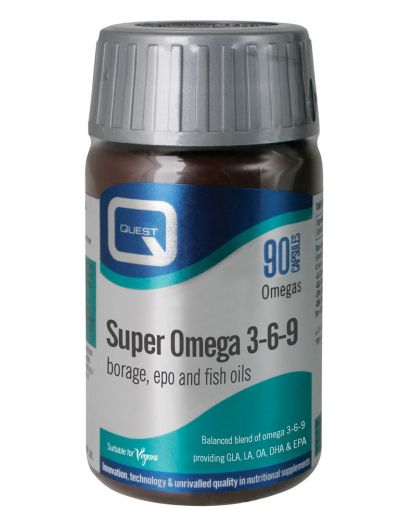 Quest Super Omega 3-6-9, 90 Κάψουλες