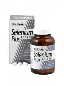 Health Aid Selenium Plus 200μg A,C,E & Zinc 60 tabletes