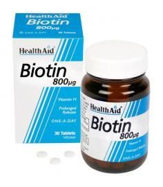 Health Aid Biotin 800μg 30 tabletes