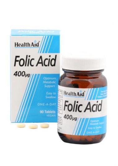 Health Aid Folic Acid 400μg 90 tablets
