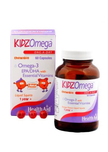 Health Aid KIDZ Omega with Vitamins - Chewable 60caps