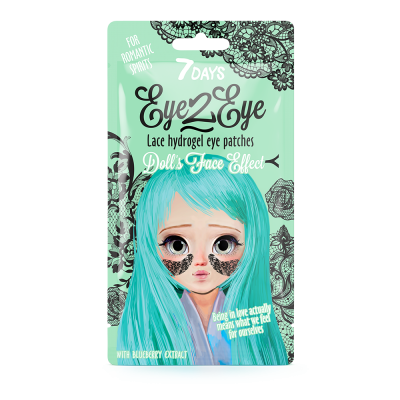 7DAYS Eye-2-Eye Lace Hydrogel Eye Patch Blueberry 6g 1τμχ