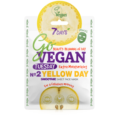 7Days Go Vegan Yellow Day Μάσκα Ομορφιάς Προσώπου 25gr