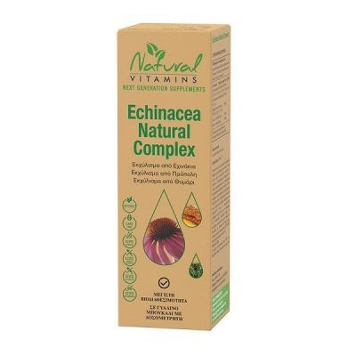 Natural Vitamins Echinacea Natural Complex, Εκχύλισμα Από Εχινάκεια, Πρόπολη & Θυμάρι 50ml