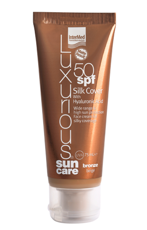 Intermed Luxurious Sun Care Silk Cover Bronze With Hyaluronic Acid SPF 50 75ml