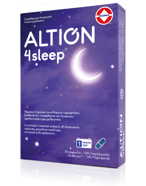 ​Altion 4Sleep Συμπλήρωμα Διατροφής για Βελτίωση της Ποιότητας του Ύπνου,​​ 30 Κάψουλες​