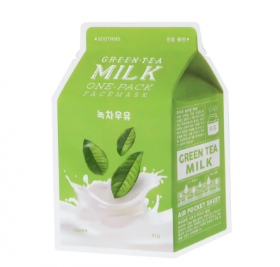 A'Pieu Green Tea Milk One Pack Mask 21g