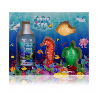 Accentra Under the Sea Σετ Παιδικού Μπάνιου με Αφρόλουτρο 150ml & 3 Σαπούνια σε Υπέροχα Σχήματα