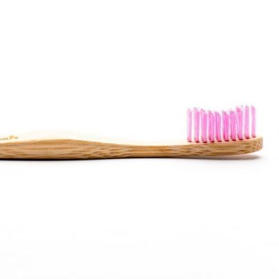 Humble Brush - Οδοντόβουρτσα με λαβή από βιοδιασπώμενο Bamboo - Ροζ Ενηλίκων Soft