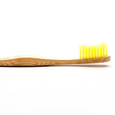 Humble Brush - Οδοντόβουρτσα με Λαβή από Βιοδιασπώμενο Bamboo - Κίτρινη Ενηλίκων Soft