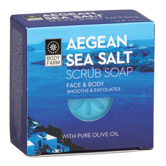 Bodyfarm Aegean Sea Salt Απολεπιστικό Σαπούνι 110gr
