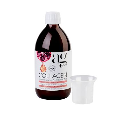 Ag Pharm Collagen – Πόσιμο κολλαγόνο με ρόδι και υαλουρονικό οξύ 500ml