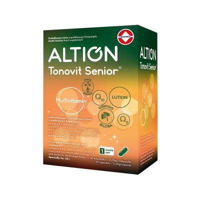 Altion Tonovit Senior Πολυβιταμίνη για Άτομα 50+ Ετών 40 Κάψουλες