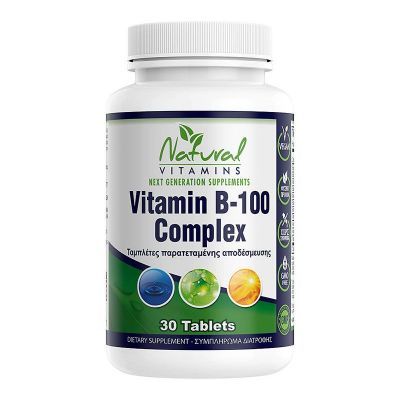 Natural Vitamins Vitamin B-100 Complex 30 Ταμπλέτες