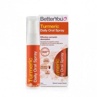 BetterYou Turmeric Daily Oral Spray Συμπλήρωμα Διατροφής με Κουρκουμά, 25ml