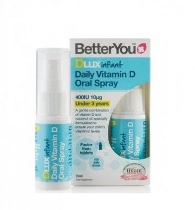 BetterYou DLux Infant Daily Vitamin D Oral Spray 400IU Βιταμίνη D σε Μορφή Σπρέι 15ml