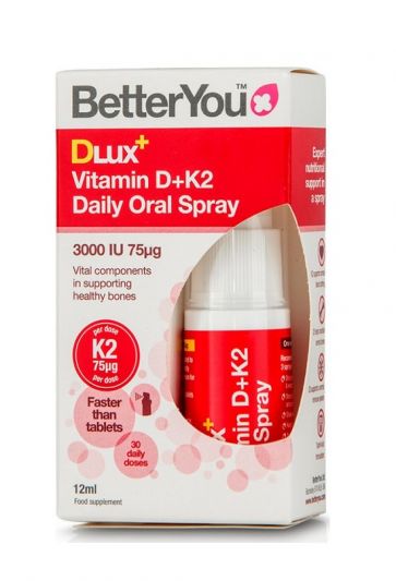 BetterYou Dlux Vitamin D+K2 Daily Oral Spray 12ml