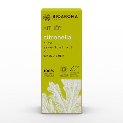 Bio Aroma 100% αγνό Αιθέριο Έλαιο Σιτρονέλλα 5ml