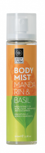 Bodyfarm Body Mist Μανταρίνι & Βασιλικός 100ml