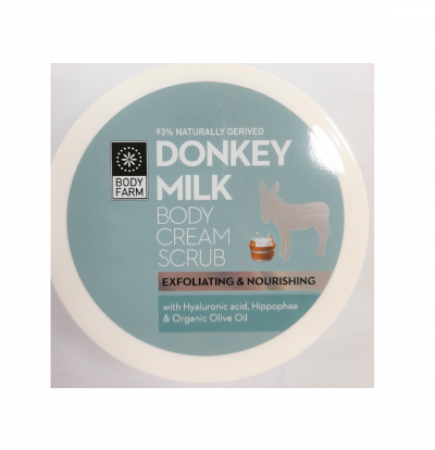 Bodyfarm Donkey Milk Body Cream Scrub Κρέμα Απολέπισης με Γάλα Γαϊδούρας 200ml