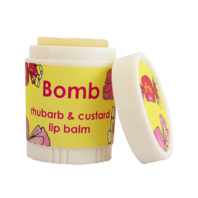 Bomb Cosmetics Lip Balm - Rhubarb & Custard 4.5g