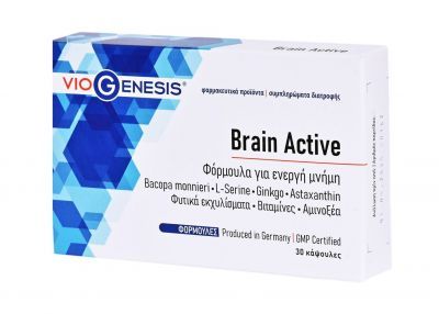 Viogenesis Brain Active - Φόρμουλα για Ενεργή Μνήμη, 30 Δισκία