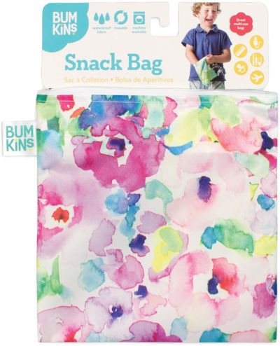 Bumkins Reusable Snack Bag Large Watercolor 1τμχ