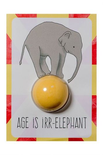 Bomb Cosmetics Ευχετήρια Κάρτα Age Is Irr-Elefant
