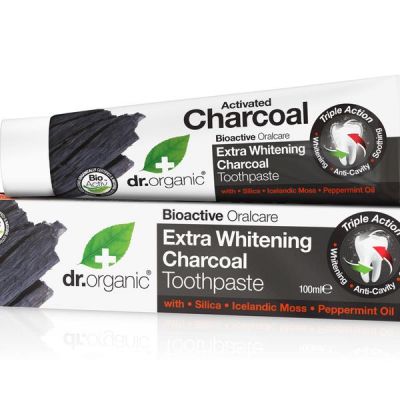 Dr.Organic Extra Whitening Charcoal Toothpaste 100ml