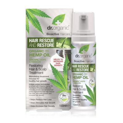 Dr.Organic Hemp Oil Restoring Hair & Scalp Treatment 150ml