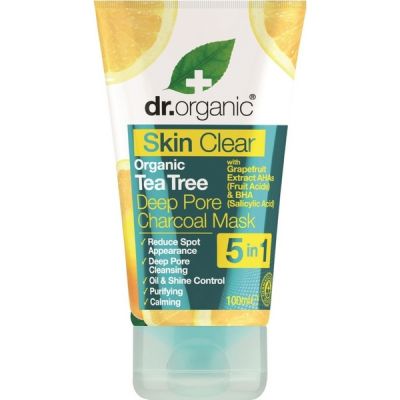 Dr.Organic Skin Clear Organic Tea Tree Deep Pore Charcoal Mask 100ml