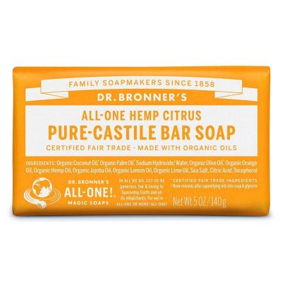 Dr.Bronner's Citrus Pure-Castile Bar Soap 140gr
