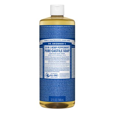 Dr.Bronner's Peppermint Pure-Castile Liquid Soap 946ml