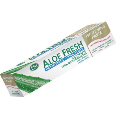 ESI Aloe Fresh Whitening Paste Λευκαντική Οδοντόκρεμα Κατάλληλη για Ομοιοπαθητική 100ml