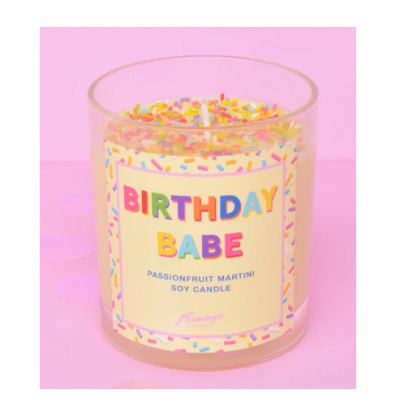 Flamingo Candles, Κερί Passionfruit Martini Birthday Babe Sprinkle 200g